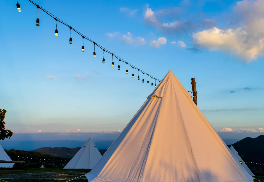 white teepee tent