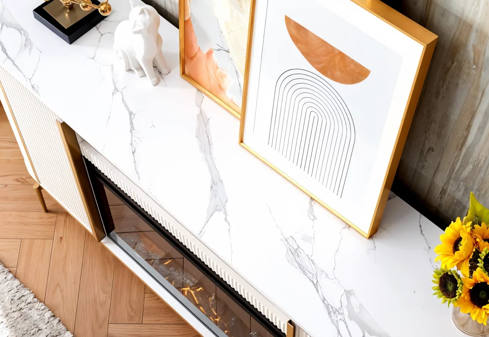 modern electric fireplace tv stand