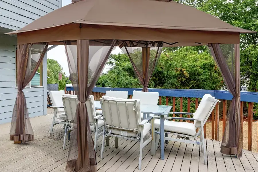 heavy duty pop up gazebo with netting and curtains